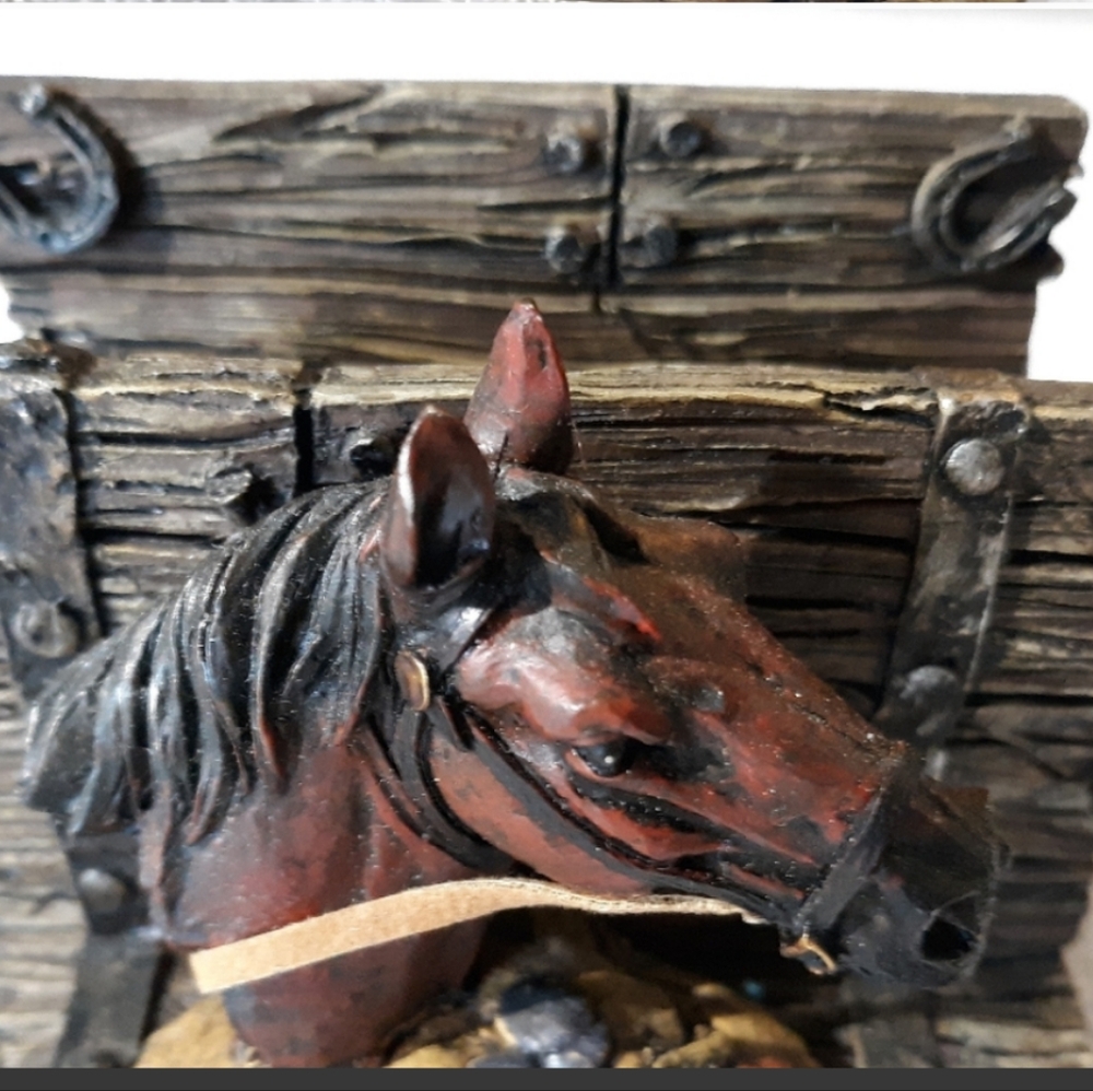 Business card holder.horse theme western cowboy or cowgirl